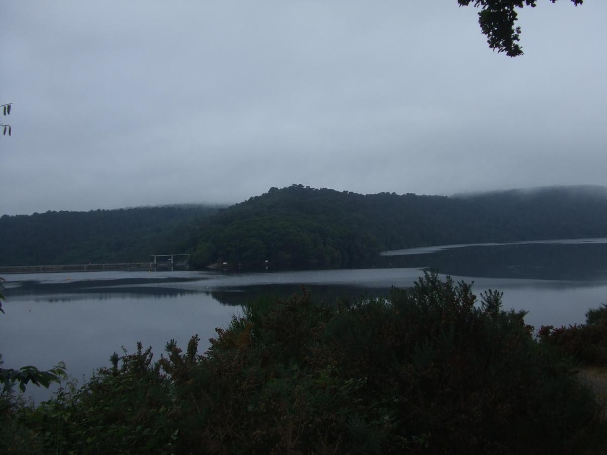 Lac de Guerlédan en soirée